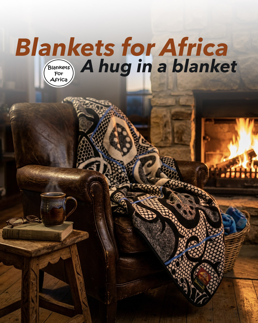 Cottage with blanket